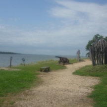 Recreated fort at Jamestown